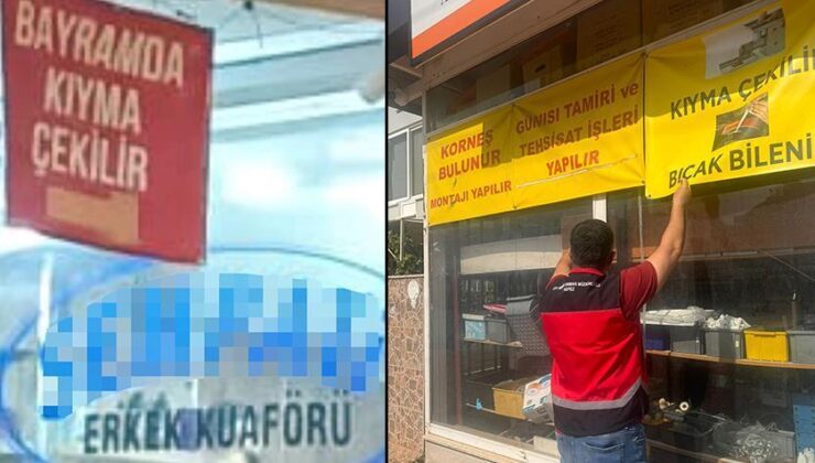 Nalburda Şoke Eden Afiş! Cezası 73 Bin TL: ‘Korniş Bulunur, Kıyma Çekilir’