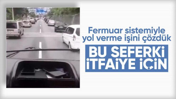 Sağlık Bakanı Koca, Fermuar Yöntemi Uygulayan Şoförleri Paylaştı