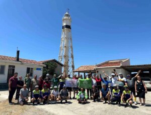 Samsun’da Ekolojik Yaşam Bisiklet Derneği, Bafra Deniz Feneri’ne Bisiklet Tipi Düzenledi