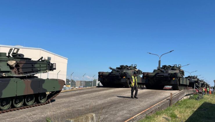 Savaş Mesajı Mı? ABD, İlk Tank ve Zırhlı Araç Sevkiyatını Yaptı!