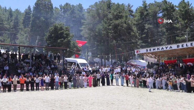 Şenkaya’da Şenlik Coşkusu Kafkas Ekibi ve Atlı Cirit Gösterisi Nefes Kesti