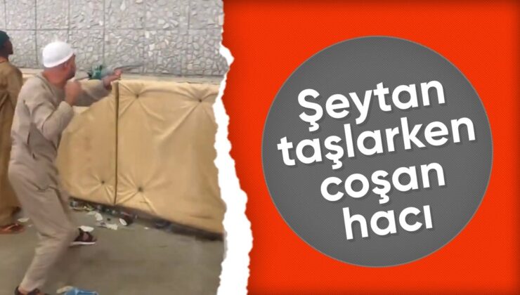 Şeytan Taşlarken Kendinden Geçen Hacı, Şemsiyeyle Şeytana Ateş Açtı