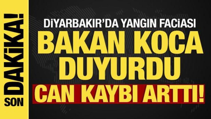 Son Dakika: Diyarbakır’daki Korkunç Yangında Ölü Sayısı Arttı! Bakan Koca’dan Açıklama