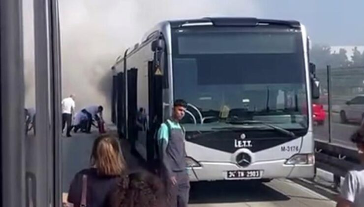 Son Dakika… Metrobüste Yangın Paniği! Ekipleri Sevk Edildi