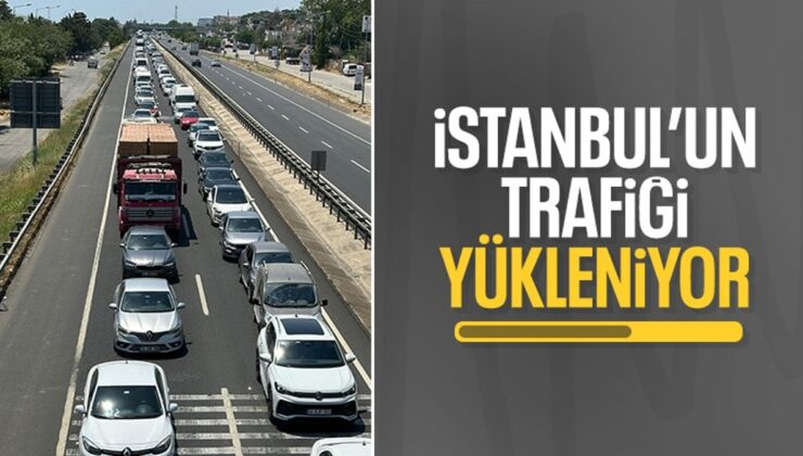 Tekirdağ’dan İstanbul İstikametine Araç Yoğunluğu Yaşanıyor