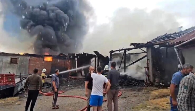 Tokat’ın Zile İlçesinde Ev ve Depo Yangını: Bir İtfaiyeci Yaralandı