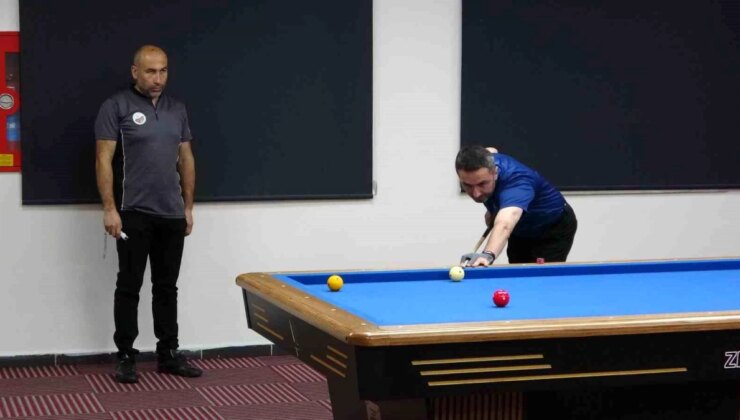 Trabzon’da 3 Bant Bilardo Bölge Karşılaşmaları Devam Ediyor