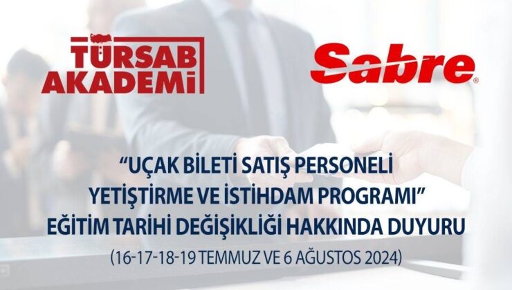 Uçak Bileti Satış İşçisi (Seyahat Danışmanı) Yetiştirme Programı