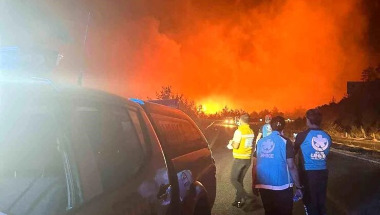 Umke, İzmir-Aydın Orman Yangınında Yaralılara Yardım Etti