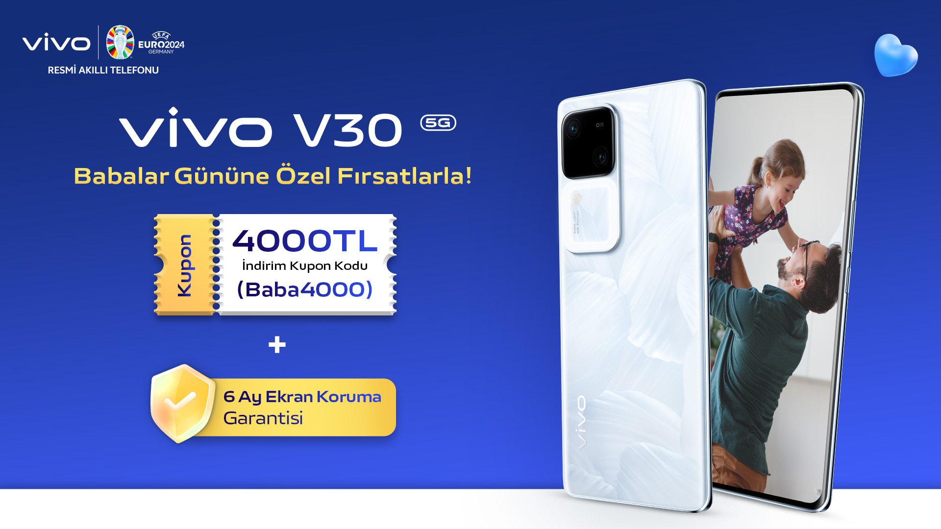 Vivo, V30 Modellerinde Babalar Günü’ne Özel 4.000 TL’ye Varan İndirim Sunuyor