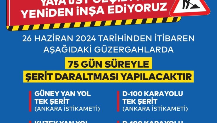 Yenibosna Metrobüs İstasyonu Yaya Üst Geçidi Yenileniyor