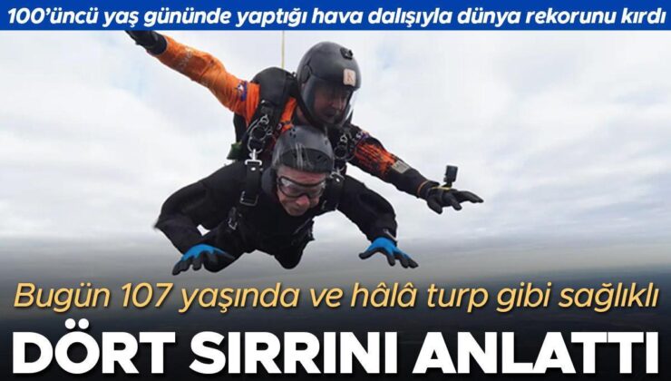 100’üncü Yaş Gününde Yaptığı Hava Dalışıyla Dünya Rekorunu Kırdı… Bugün 107 Yaşında ve Hâlâ Turp Gibi Sağlıklı Olmasının Dört Sırrını Anlattı