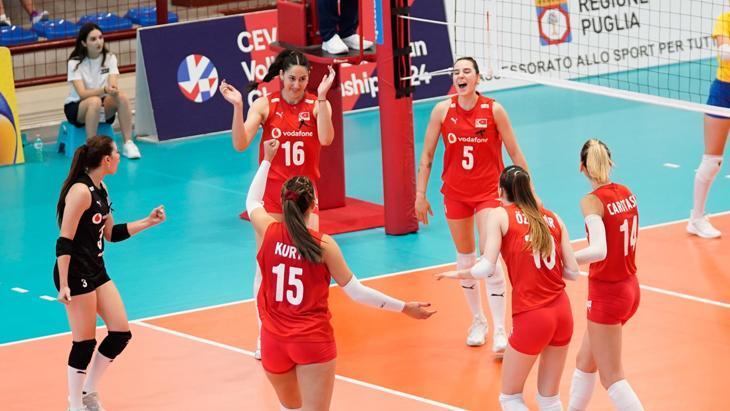 22 Yaş Altı Kadın Milli Voleybol Kadrosu, Ukrayna’ya Set Vermedi!