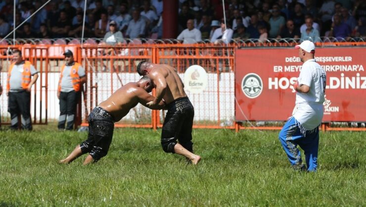 663. Tarihi Kırkpınar Yağlı Güreşleri’nde İkinci Cins Maçları Sona Erdi