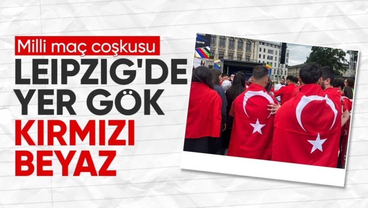 A Milli Grup’ya Dev Destek! Leipzig Sokakları Kırmızı-Beyaz Oldu