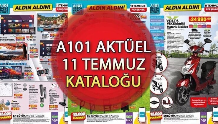 A101 Aktüel 11 Temmuz 2024 || A101’de Bu Hafta Neler Var? A101 Katalog Elektrikli Motorlu Bisiklet, Akülü Araba Getiriyor…