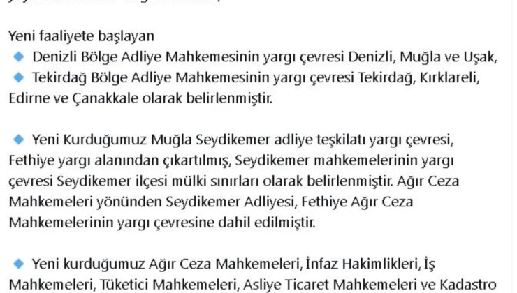 Adalet Bakanı Yılmaz Tunç, Hsk Kararıyla Adalet Hizmetlerine Erişimi Kolaylaştırıyor