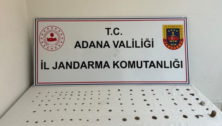 Adana’da 100 Sikke ve 5 Obje Ele Geçirildi