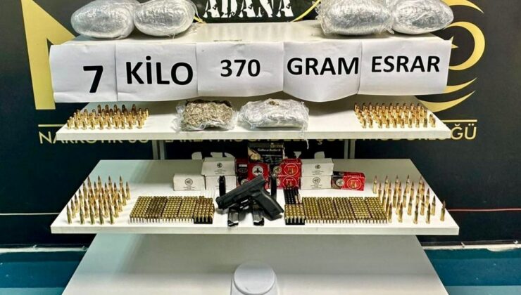 Adana’da Bir Evde 7 Kilo 300 Gram Esrar Ele Geçirildi