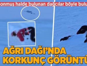 Ağrı Dağı’nda Korkunç Görüntü! Donmuş Halde Bulunan 2 Dağcı Böyle Bulundu