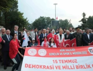 Ağrı’da 15 Temmuz Etkinliklerinde Birlik ve Beraberlik Mesajı Verildi