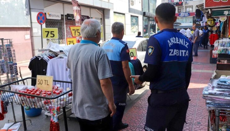 Akdeniz Belediyesi, Yol ve Kaldırım İşgali Yapan Esnafa Denetim Gerçekleştirdi