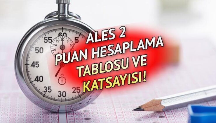 ALES Puan Hesaplama Formülü: ALES Puanı Nasıl Hesaplanır, 4 Yanlış 1 Doğruyu Götürüyor Mu? İşte Katsayı Tablosu!