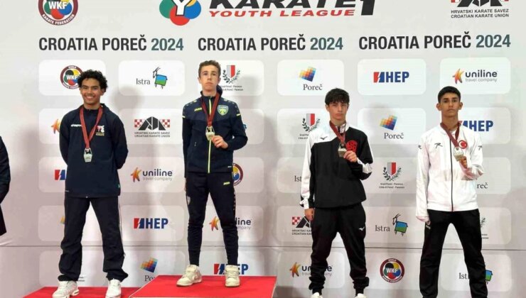 Aliağalı Sportmen Demhat Göktaş, Karate 1 Gençlik Ligi’nde Dünya Üçüncüsü Oldu