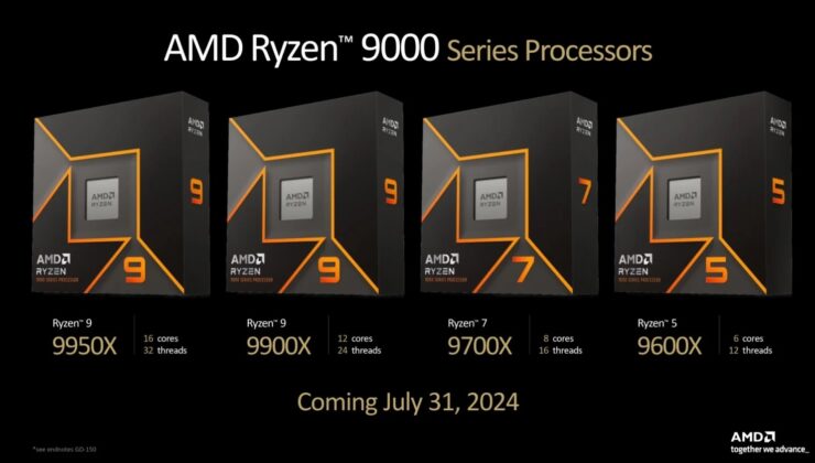 AMD Ryzen 9000 İşlemcilerin Çıkış Tarihi Açıklandı: Yeni Anakartlar Ayrıntılandırıldı