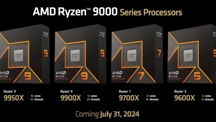 AMD Ryzen 9000 Serisi Masaüstü İşlemcilerin Çıkış Tarihi Doğrulandı