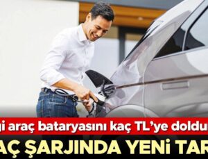 Araç Şarjında Yeni Tarife