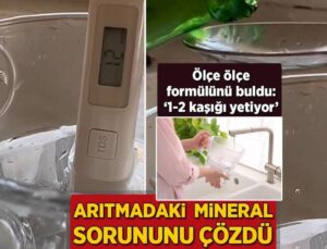 Arıtma Suyundaki Mineral Kaybına Son! Ölçe Ölçe Formülü Buldu: ‘1-2 Kaşığı Yetiyor’