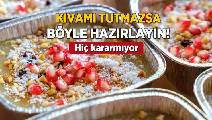 Aşurenin Kıvamı Tutmazsa Böyle Hazırlayın! Asla Kararmıyor, İçindekiler İyice Pişiyor