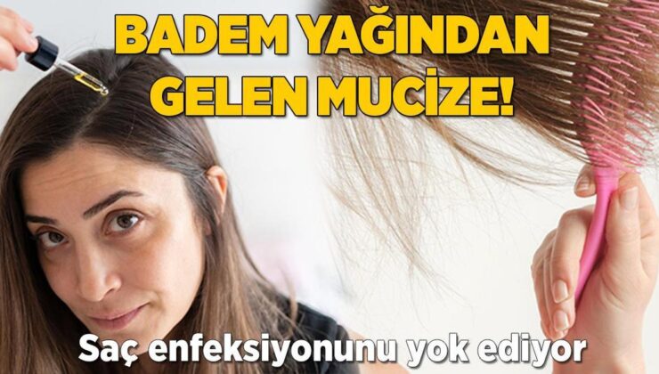 Badem Yağından Gelen Mucize! Saç Enfeksiyonunu Yok Ediyor