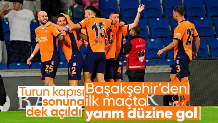 Başakşehir, La Fiorita’ya Gol Oldu Yağdı