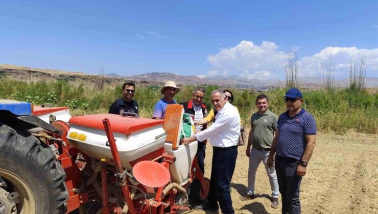 Batman’da Ayçiçeği Tarımının Yaygınlaştırılması Projesi Kapsamında Çiftçilere Tohum Dağıtıldı