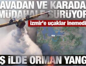 Beş İlde Orman Yangını: Bergama’dan Acı Haber, İzmir’e Uçak Seferleri Aksadı