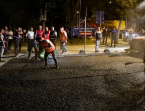 Beykoz’da Asfalt Çalışmaları Sürüyor