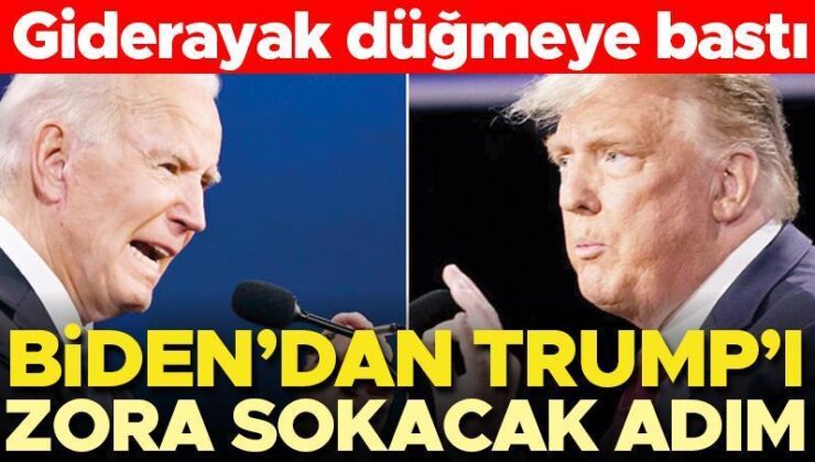 Biden’dan Trump’ı Zora Sokacak Adım… Giderayak Düğmeye Bastı