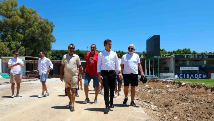 Bodrum Fk Stadyumu Tff ve UEFA Standartlarına Uygun Hale Getiriliyor