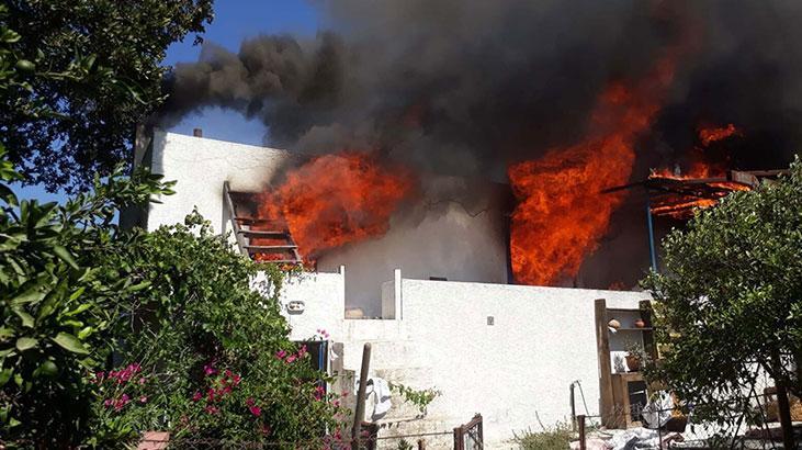 Bodrum’da Evini Ateşe Verdi Jandarmayı Görünce de Su Kuyusuna Atlayıp Bacağını Kırdı