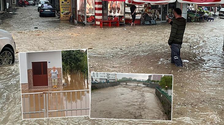 Bu Görüntüler Samsun’dan! Sokakları ve İş Yerlerini Su Bastı