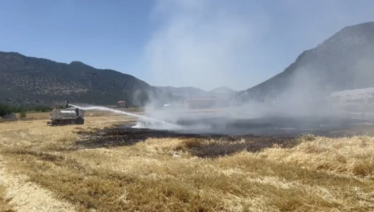 Burdur’da Belediyeye Ait Tarım Toprağında Çıkan Yangın Söndürüldü