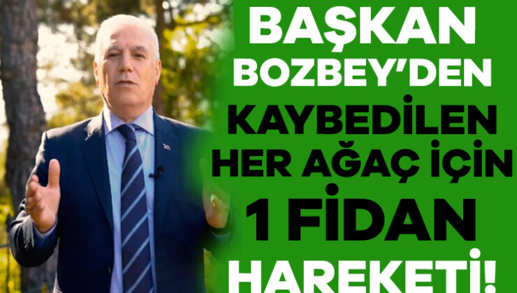 Bursa Bb Başkanı Bozbey: Belediyemizin 5890 Çalışanı İsmine Birer Fidan Dikmeye Başlıyoruz