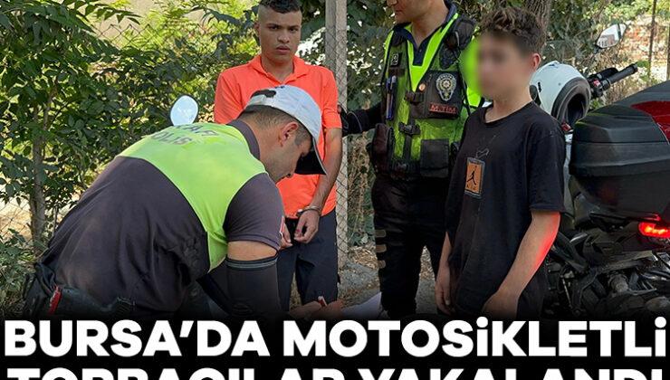 Bursa’da Çalıntı ve Plakasız Motosikletle Şehir Tipine Polis “Dur” Dedi