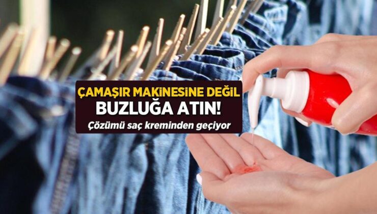 Çamaşır Makinesine Değil Buzluğa Atın! Tahlili Saç Kreminden Geçiyor