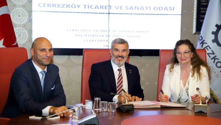 Çerkezköy Ticaret ve Sanayi Odası ile Bulgar-Türk İş Adamları Derneği Arasında İş Birliği Protokolü İmzalandı