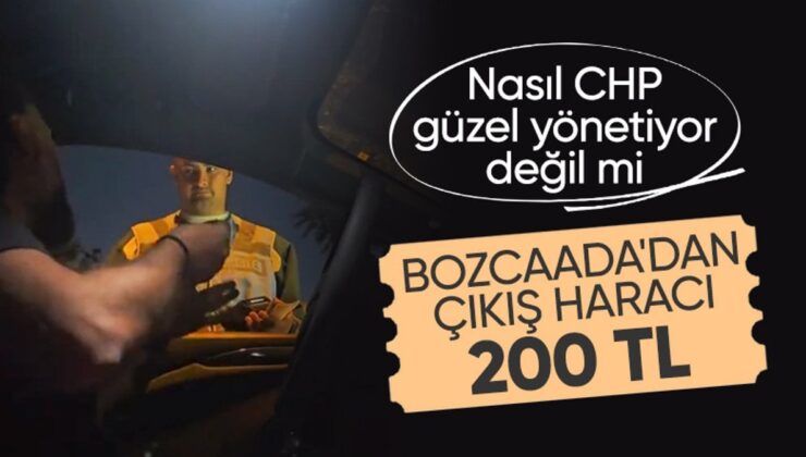 CHP’li Bozcaada Belediyesi’nin 200 TL Çıkış Harcına Tepki