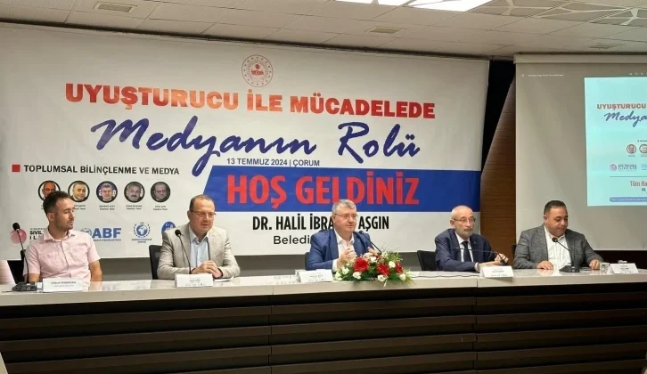 Çorum’da “Uyuşturucu ile Mücadelede Medyanın Rolü” Paneli