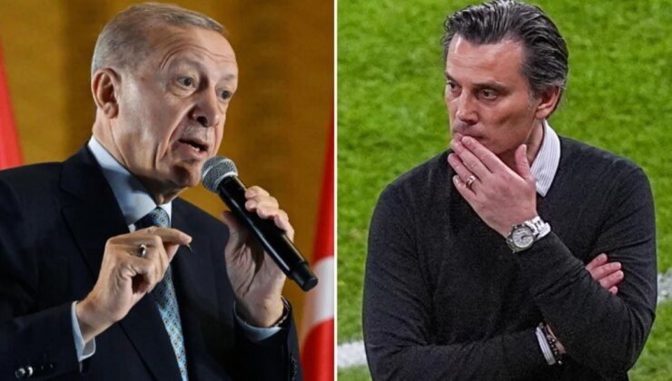 Cumhurbaşkanı Erdoğan Tenkit Oklarının Gayesindeki Montella’ya Sahip Çıktı